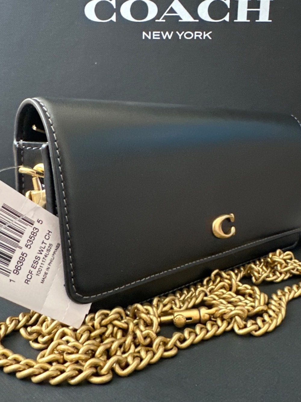 NWT Coach Evie Long Wallet With Chain - Picture 4 of 9
